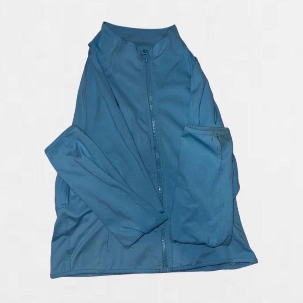 Light blue workout jacket